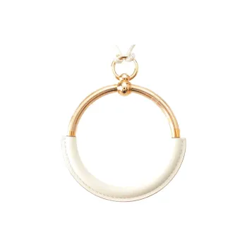 HERMES Leather Necklaces Women's White