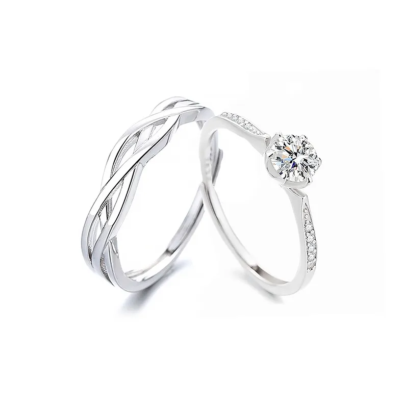 Onakiiko S925 Silver Ring Gift Box Set Unisex-0