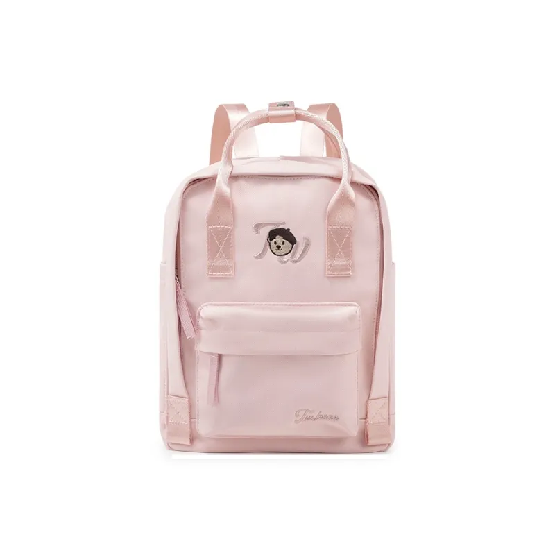 Teenie Weenie Fabric Backpack Unisex Cream Yellow/Sky Blue/Cherry Blossom Pink/Beige Apricot-8