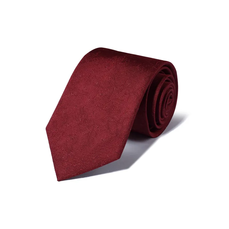 WILLIAM MILTON Mulberry Silk Ties Men's Burgundy Luxury Wedding Silk Premium Gift Box Set For The Groom-4
