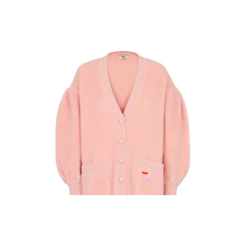 FENDI SS21 Loose Fit Knitwear Women's Pink-4