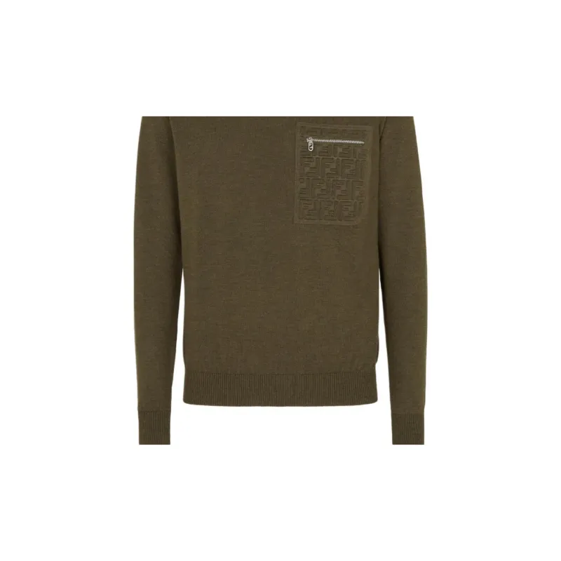 FENDI Long Sleeved Crewneck Jumper-3