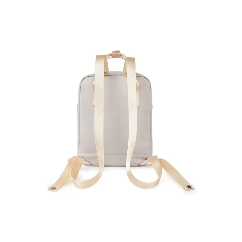 Teenie Weenie Fabric Backpack Unisex Cream Yellow/Sky Blue/Cherry Blossom Pink/Beige Apricot-15