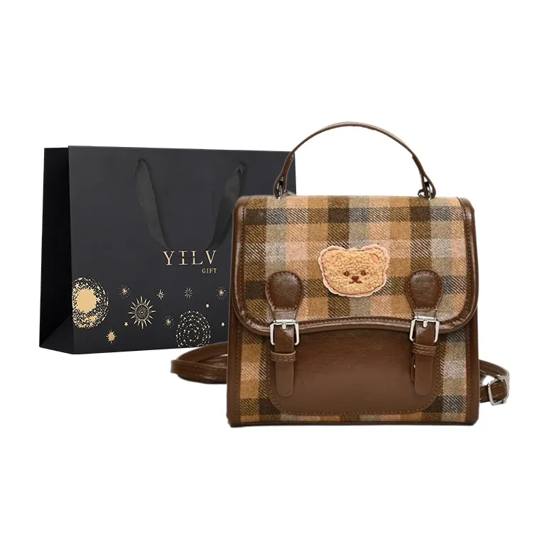 Yi Brigade PU Backpack Women's Coffee/Brown-4