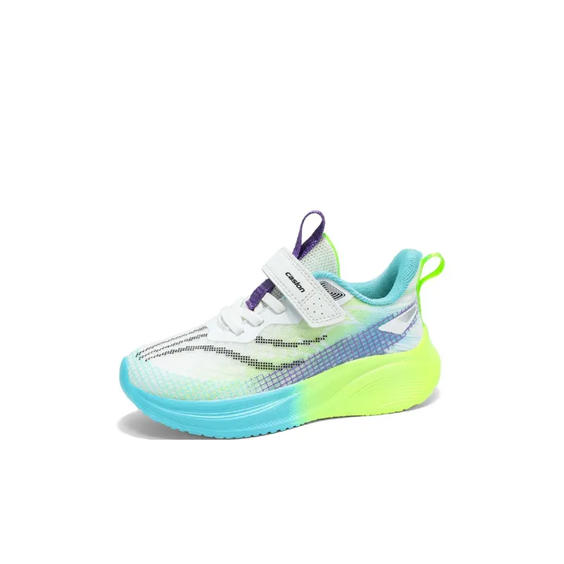 Casillon Durable Lightweight Cushioning Low Top Kids' Running Shoes White Moon Kids'-1