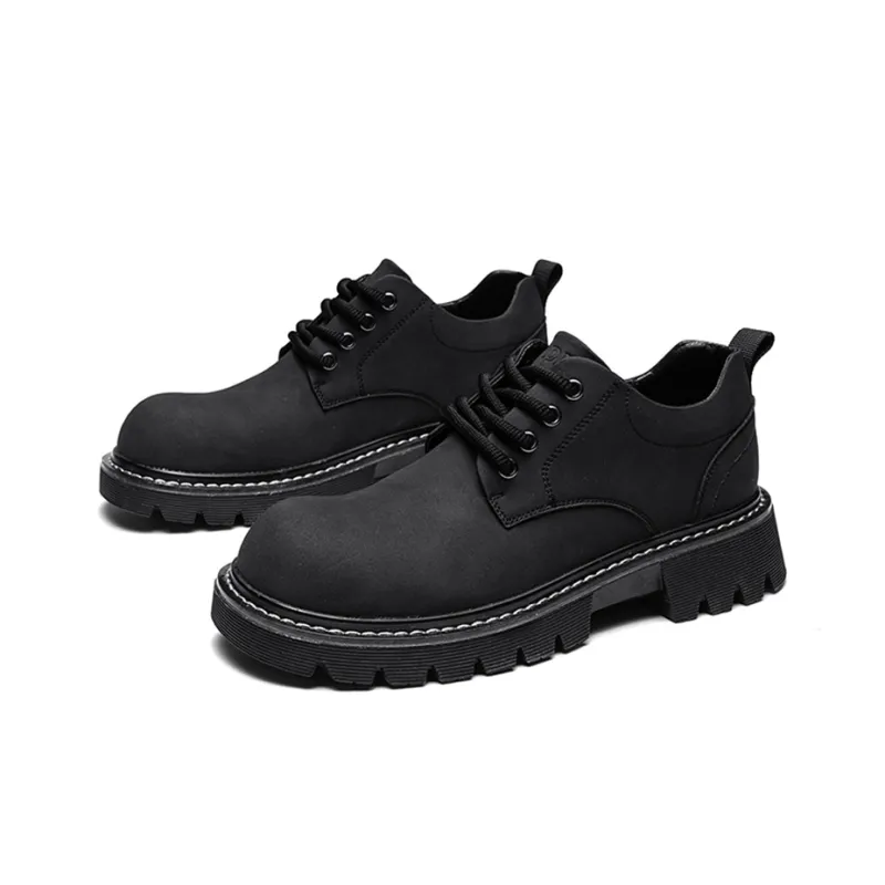 OPP Slip Resistant Low Top Casual Shoes Unisex Black-2