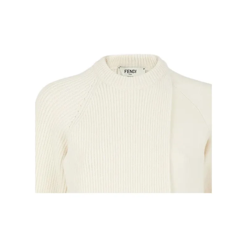FENDI Pocket Detailed Crewneck Jumper-2