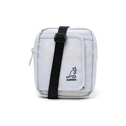 KANGOL Fabric Square Bag Shoulder Bag Crossbody Bag Regular Unisex Gray/Black