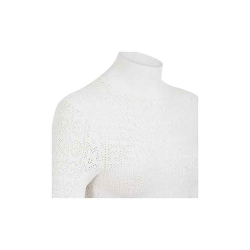 FENDI By Marc Jacobs Mesh Sweater White-2