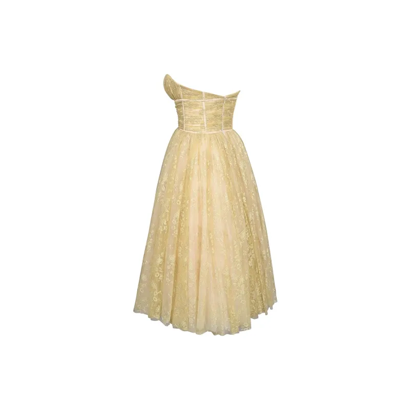 HOUSE OF CB Madame Sleeveless Dress Women's Gold-8