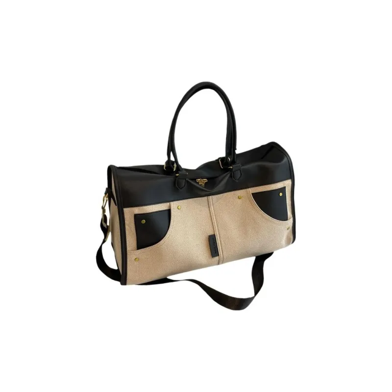 BEMIX PETS Fabric Travel Bag Regular Unisex Brown-5