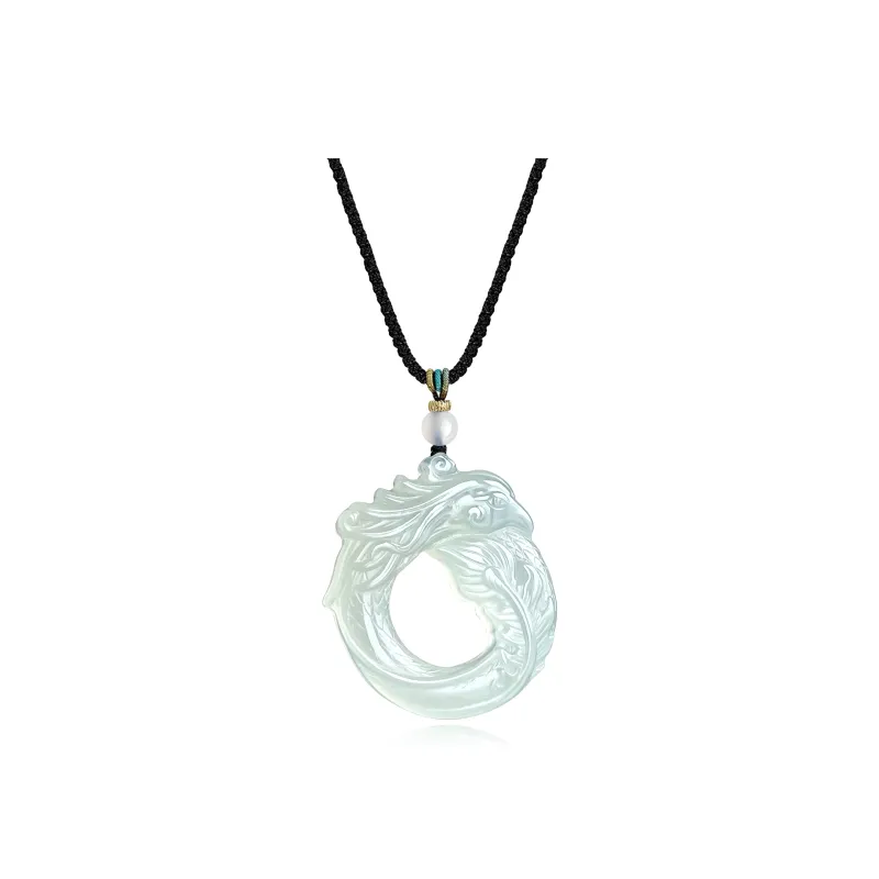 Tang Zhi Serpentine Jade Necklaces Unisex-9