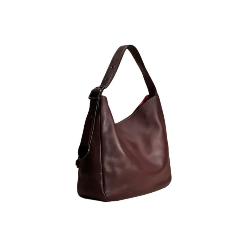 COACH Bedford Glove Tanning Hobo Man Shoulder Bag Women's Fuchsia-1