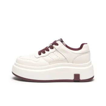 Hotwind Cream White Sneakers Low-Top Skateboard Shoes Women's