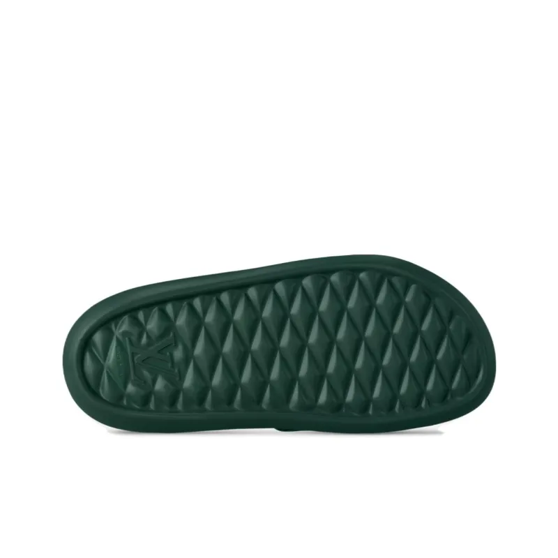 LOUIS VUITTON Waterfront Slide Slippers Men's Green-4