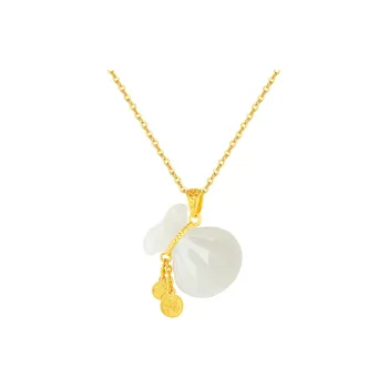 CHINA GOLD Hetian Jade Necklaces White Jade/Pale Greenish White Jade Women's
