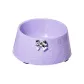 [Taro Purple]Silver Bowknot Pet Single Bowl