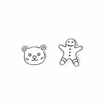CARAT'S DIARY S925 Silver Stud Earrings Women's