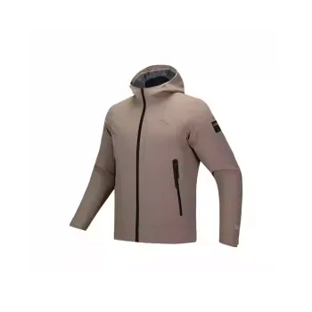 ANTA Variety Training Collection Windbreaker Jackets Men Withered Wood Brown