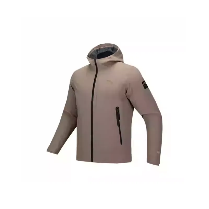 ANTA Variety Training Collection Windbreaker Jackets Men Withered Wood Brown-0