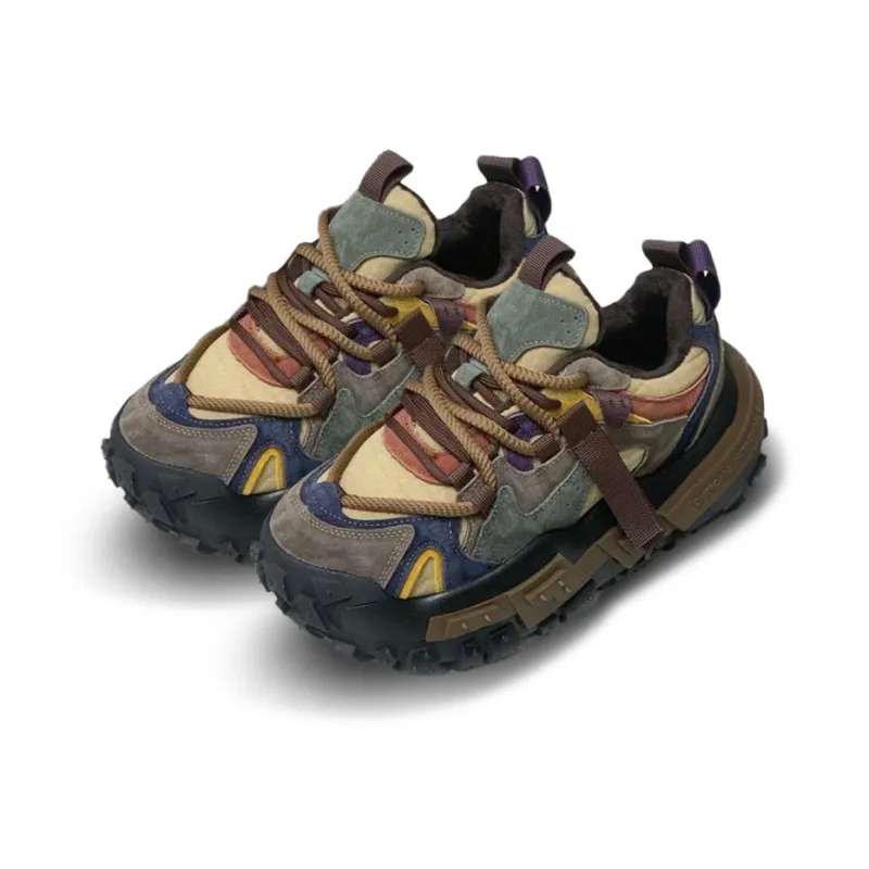 TEXWOOD Cushioning Anti-Slip And Wear-Resistant Height Increasing Low-Top Chunky Sneakers Men's-7
