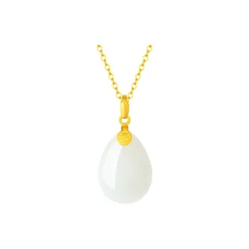 CHINA GOLD Hetian Jade Necklaces White Jade/Pale Greenish White Jade Women's