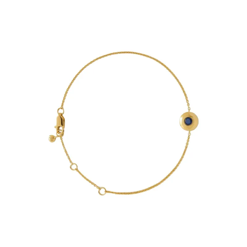 Monica Vinader 18kt Yellow Gold Vermeil September Birthstone Bracelet-1