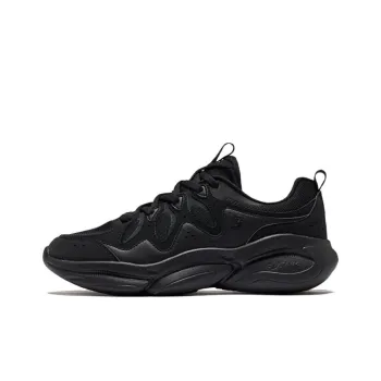 Erke Anti Slip And Wear Resistant Coverage Low Top Chunky Sneakers Men's Black
