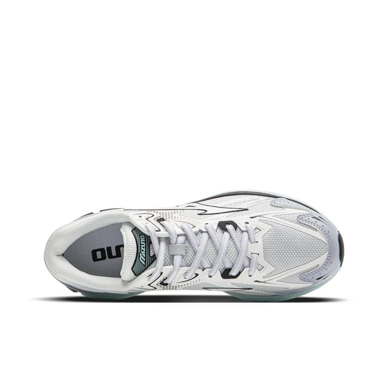 Mizuno Halo Mi Cushioned Slip-Resistant Breathable Low-Top Running Shoes Unisex Gray Blue-3