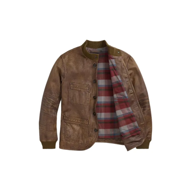 Polo Ralph Lauren Button up Leather Jacket-2