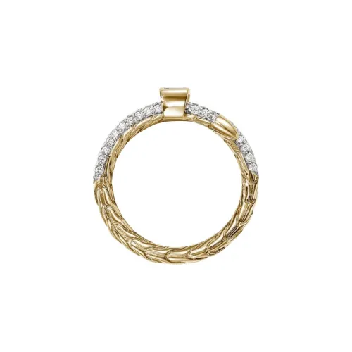 John Hardy 18kt Yellow Gold Spear Diamond Ring