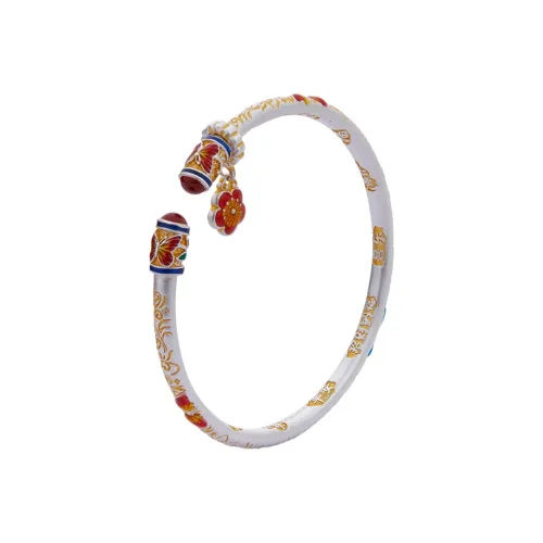 Shunqin Silver Building S999 Silver Bangles Women's