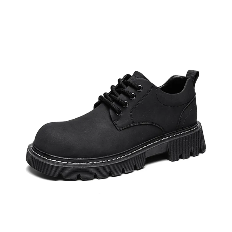 OPP Slip Resistant Low Top Casual Shoes Unisex Black-1
