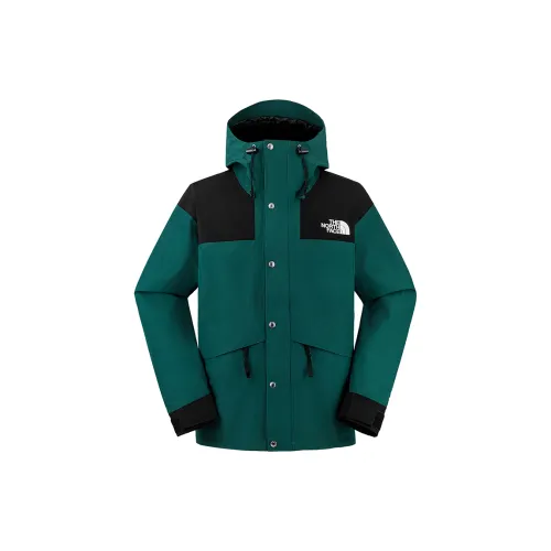 THE NORTH FACE MountainICON Hiking Waterproof And Breathable Windbreaker Jacket Unisex Green