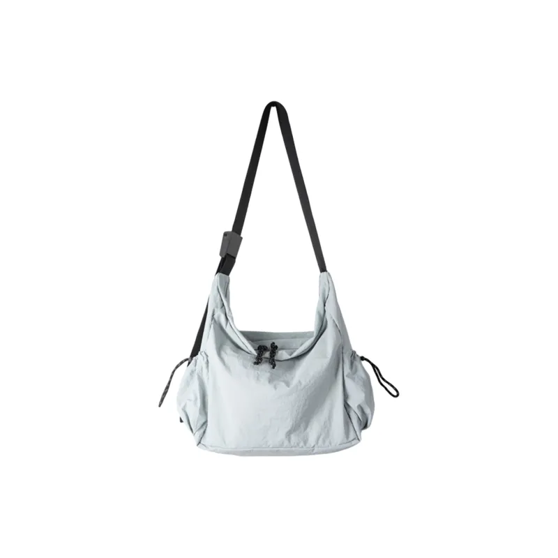 TAKI Nylon Commute To Class Lightweight Student Shoulder Bag Unisex Black/Apricot/Blue/Green-8