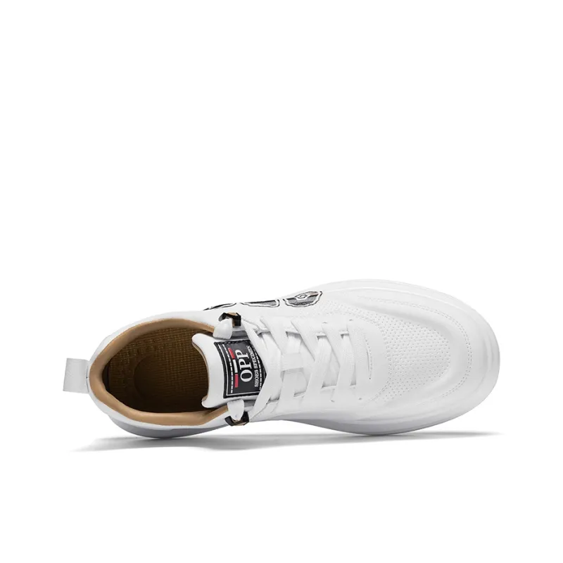 OPP Slip Resistant Cushioning Wear Resistant Low Top Skateboard Shoes Unisex-13