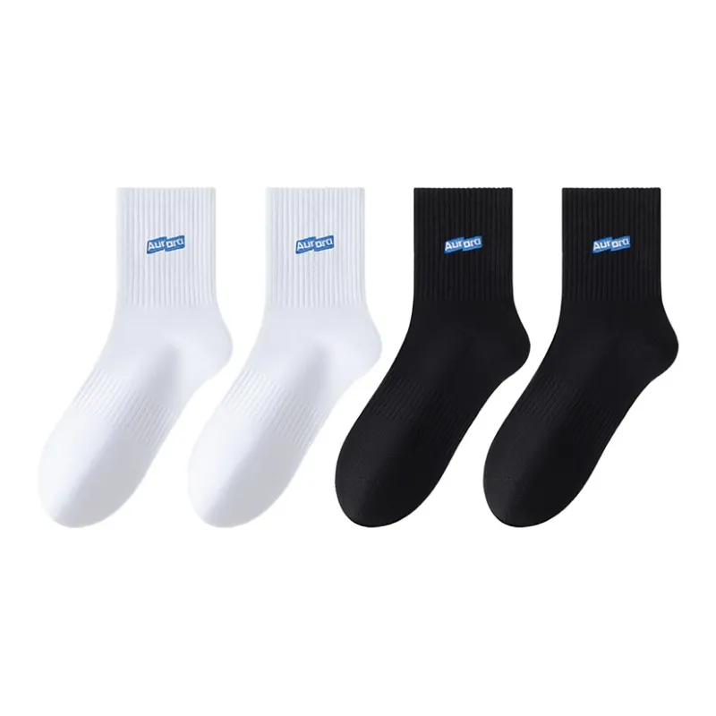 SHIWAJI Mid Calf Socks Men's 4 Pack-4