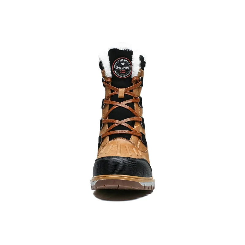 King Jinmai Cushioned Slip Resistant Crew Snow Boots Men's-9