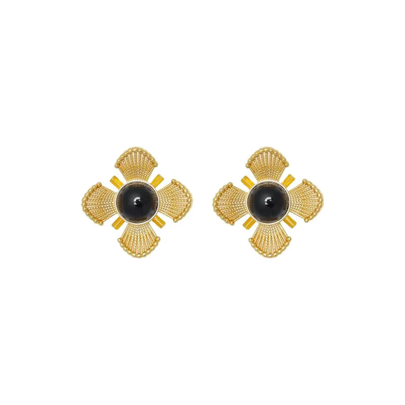 WAW Gold Plated Copper Earrings Women's-0