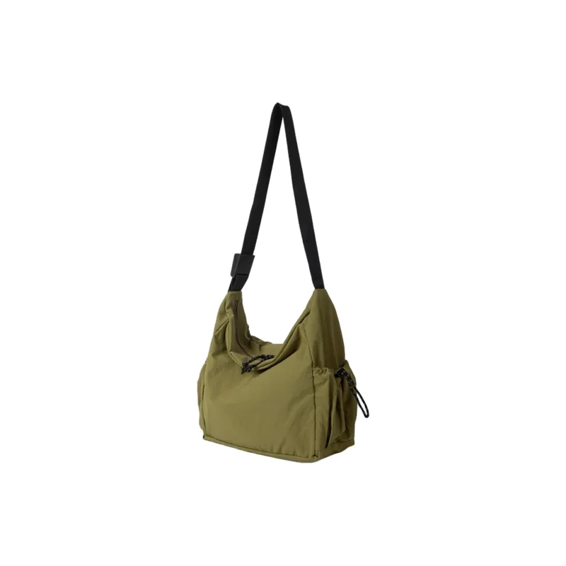 TAKI Nylon Commute To Class Lightweight Student Shoulder Bag Unisex Black/Apricot/Blue/Green-14