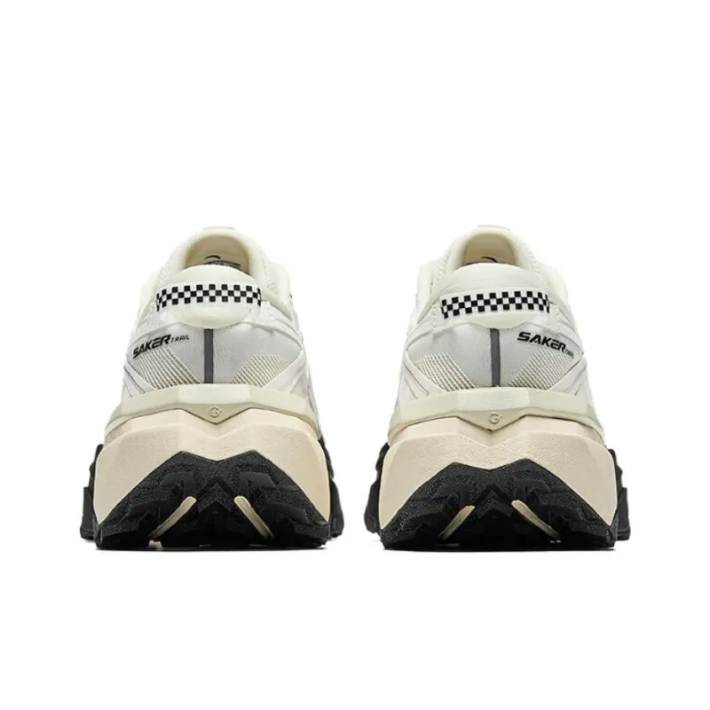 Anta Hunter Fury 2 Slip Resistant Cushioning Coverage Low Top Trail Running Shoes Women's White Black-3