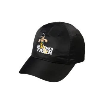 Onitsuka Tiger Polyamide Baseball Caps Unisex Black
