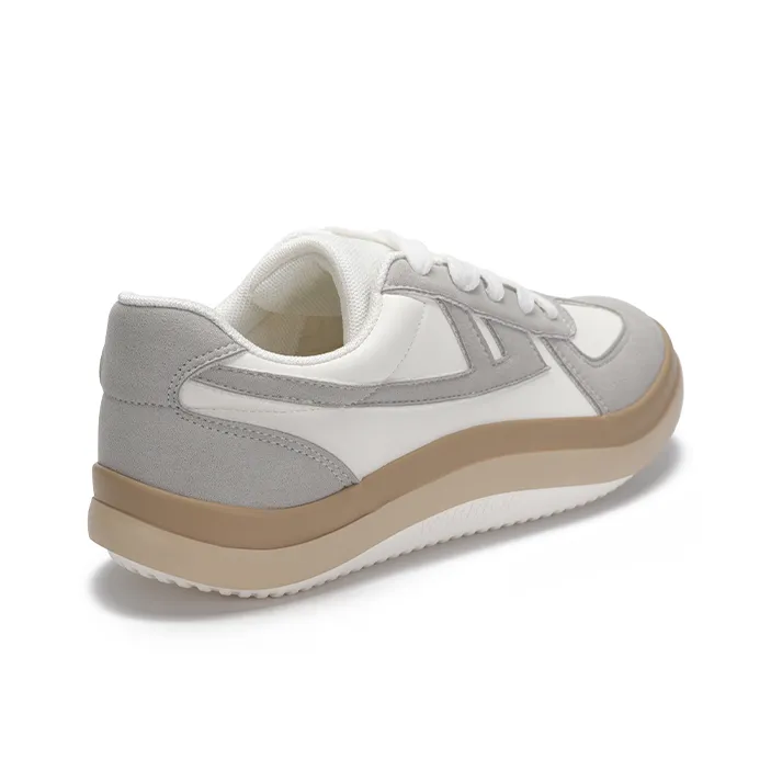 Warrior Cushioned Wear Resistant Lightweight Breathable Low Top German Army Trainers Skateboard Shoes Unisex White Gray-1