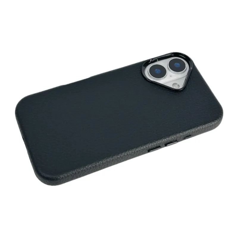 Sopi Leather Material Solid Color Litchi Grain Phone Cases Compatible With IPhone 16/15 Pro Max/Apple 13/14 Pro/Max-11