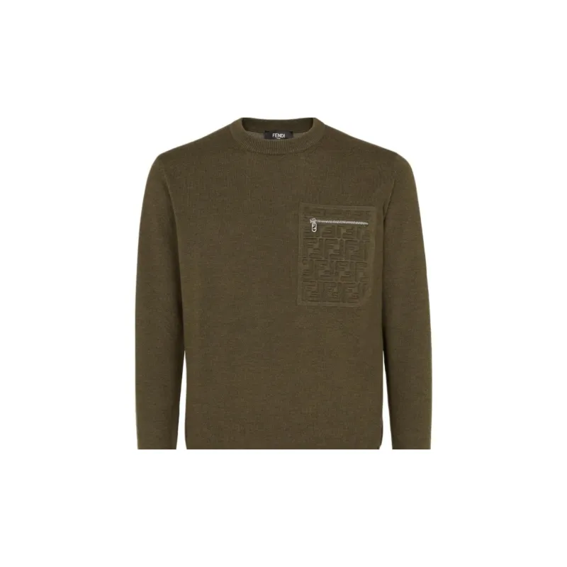 FENDI Long Sleeved Crewneck Jumper-4