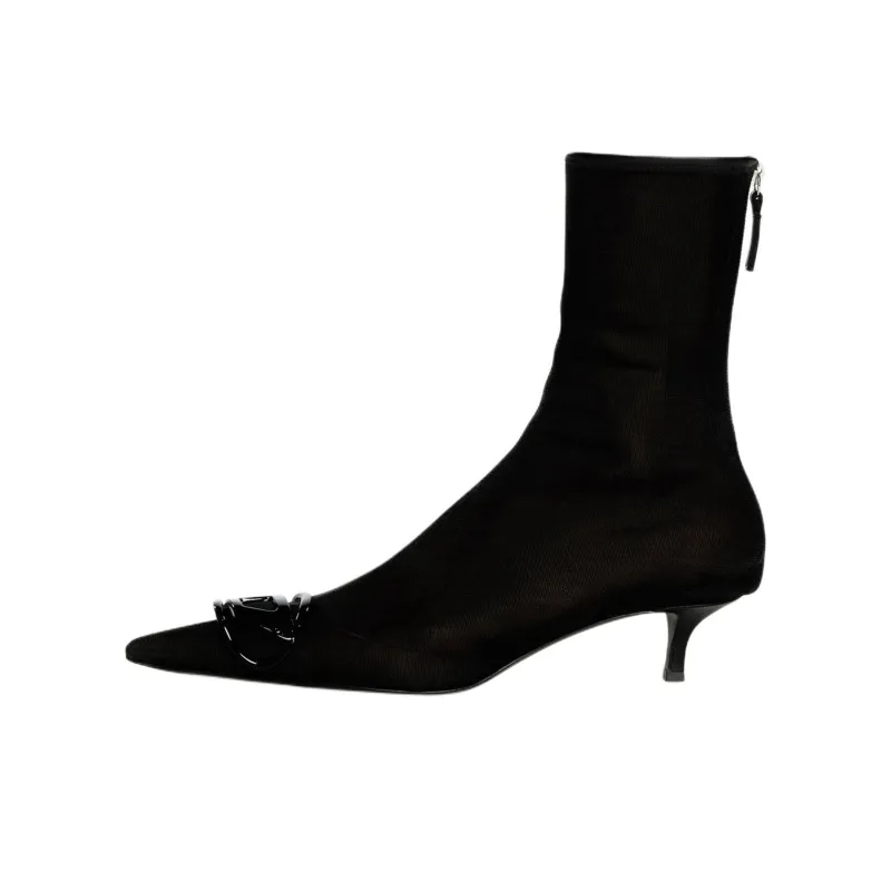 DIESEL D Venus Ankle Boots 4cm Women's Black-0