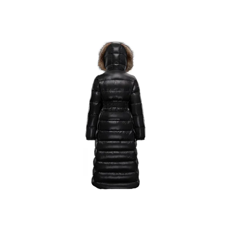 Moncler Velvet-feel Coat Women's Black-1