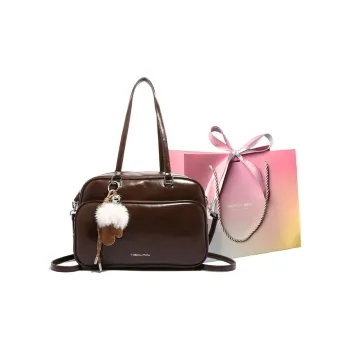 Yalu PU Shoulder Bags Handbags Regular Women's Coffee/Black/Dark Brown/Red Brown