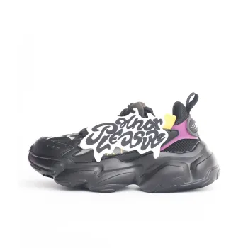 PAIN OR PLEASURE Slip Resistant Low Top Kids Lifestyle Shoes Black Teenagers