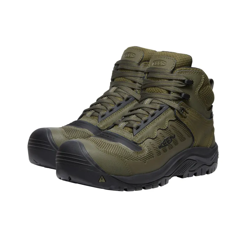 KEEN Wear resistant And Lightweight Mid Top Hiking Shoes Men's Green-1